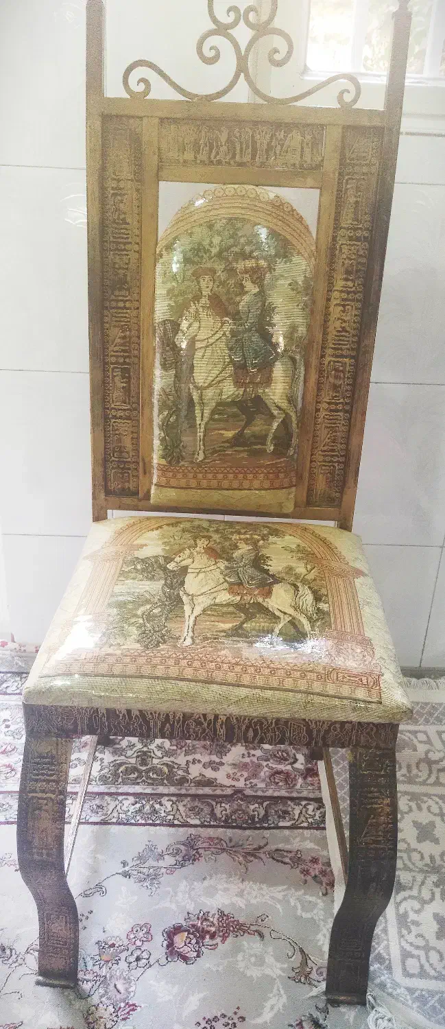 میز غذاخوری فرفورژه 6 نفره در حد نو|میز و صندلی غذاخوری|قم, شاه ابراهیم|دیوار