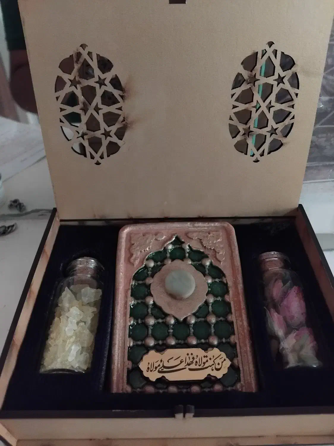 قطعه سنگ و نبات و گل حرم امام علی|صنایع دستی و سایر لوازم تزئینی|قم, انسجام|دیوار