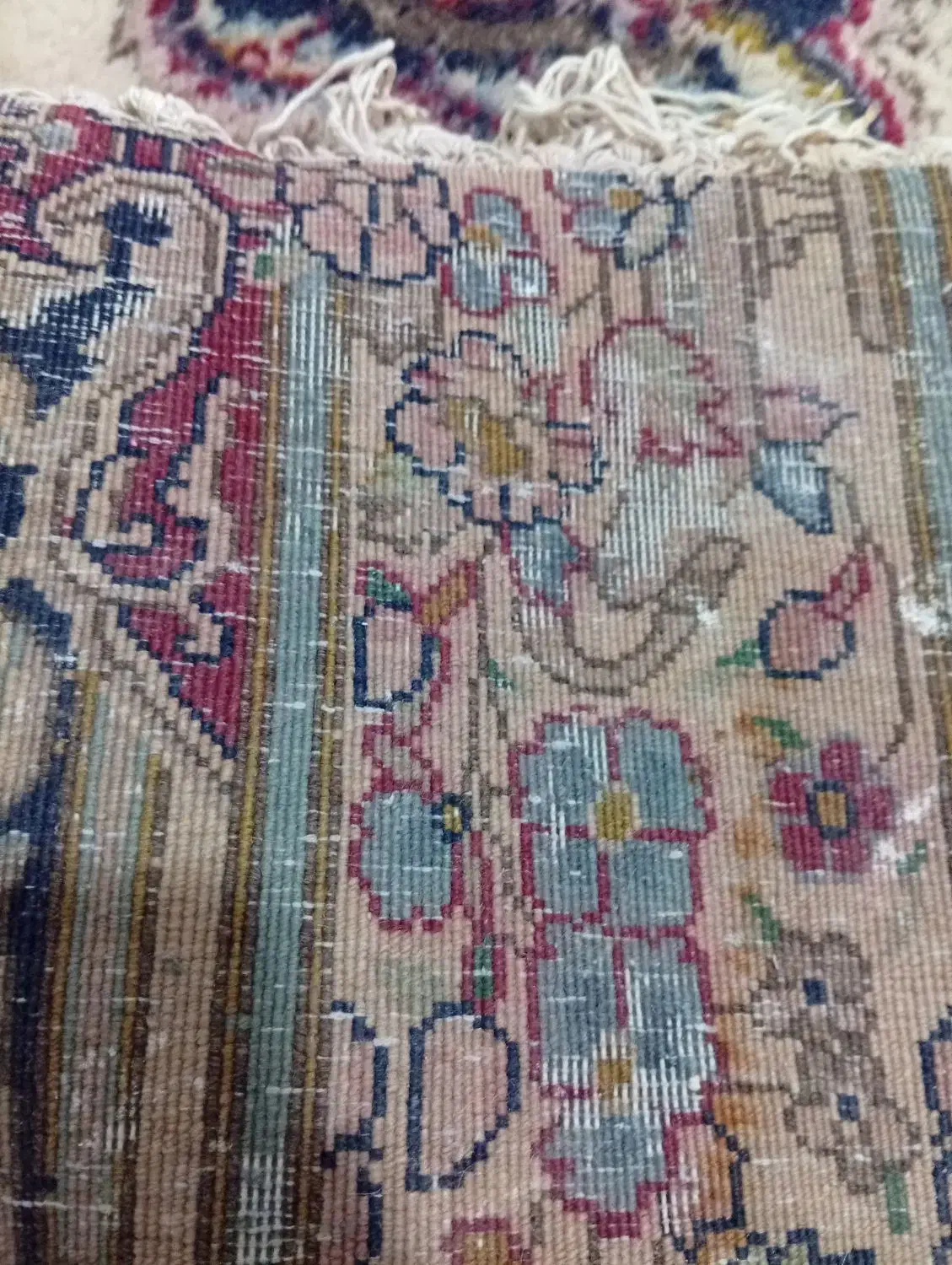 قالی دستباف یک متر در 3متر بافت|فرش|فهرج, |دیوار