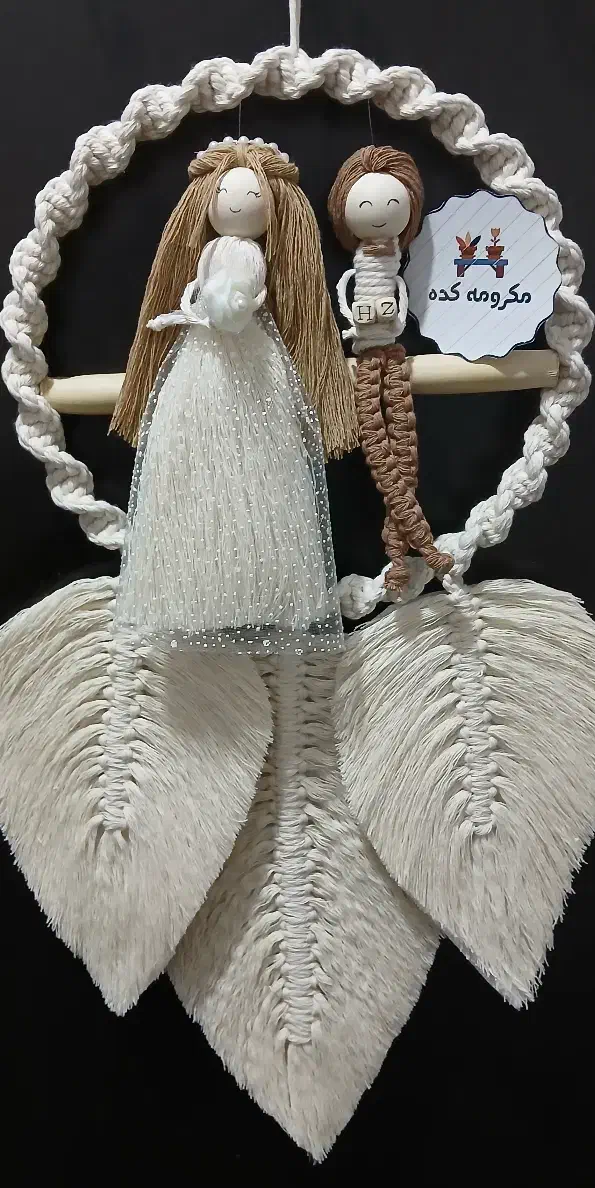 فرشته|تابلو فرش|قم, باغ شریفی|دیوار