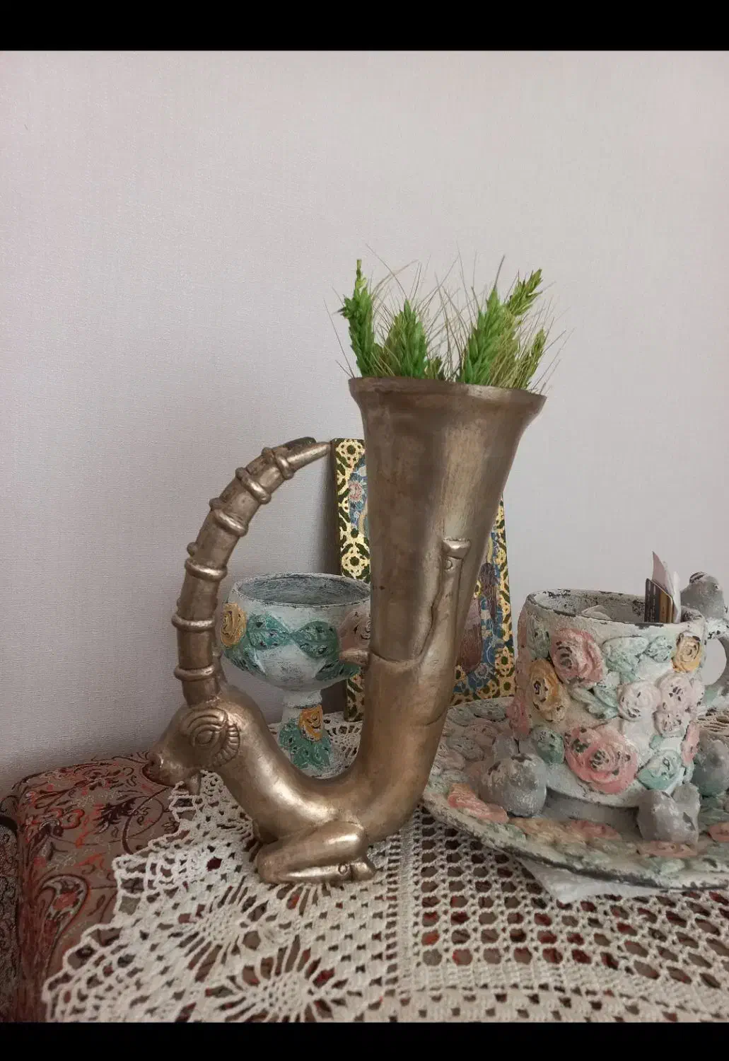 ریتون فلزی|کلکسیون اشیاء عتیقه|نیشابور, فرح بخش|دیوار