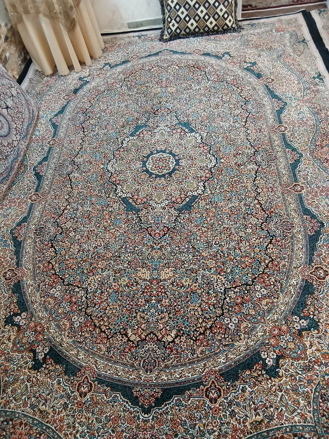 دو عدد فرش ۹ متری سرمه ای ۷۰۰ شانه|فرش|تهران, والفجر (افسریه)|دیوار