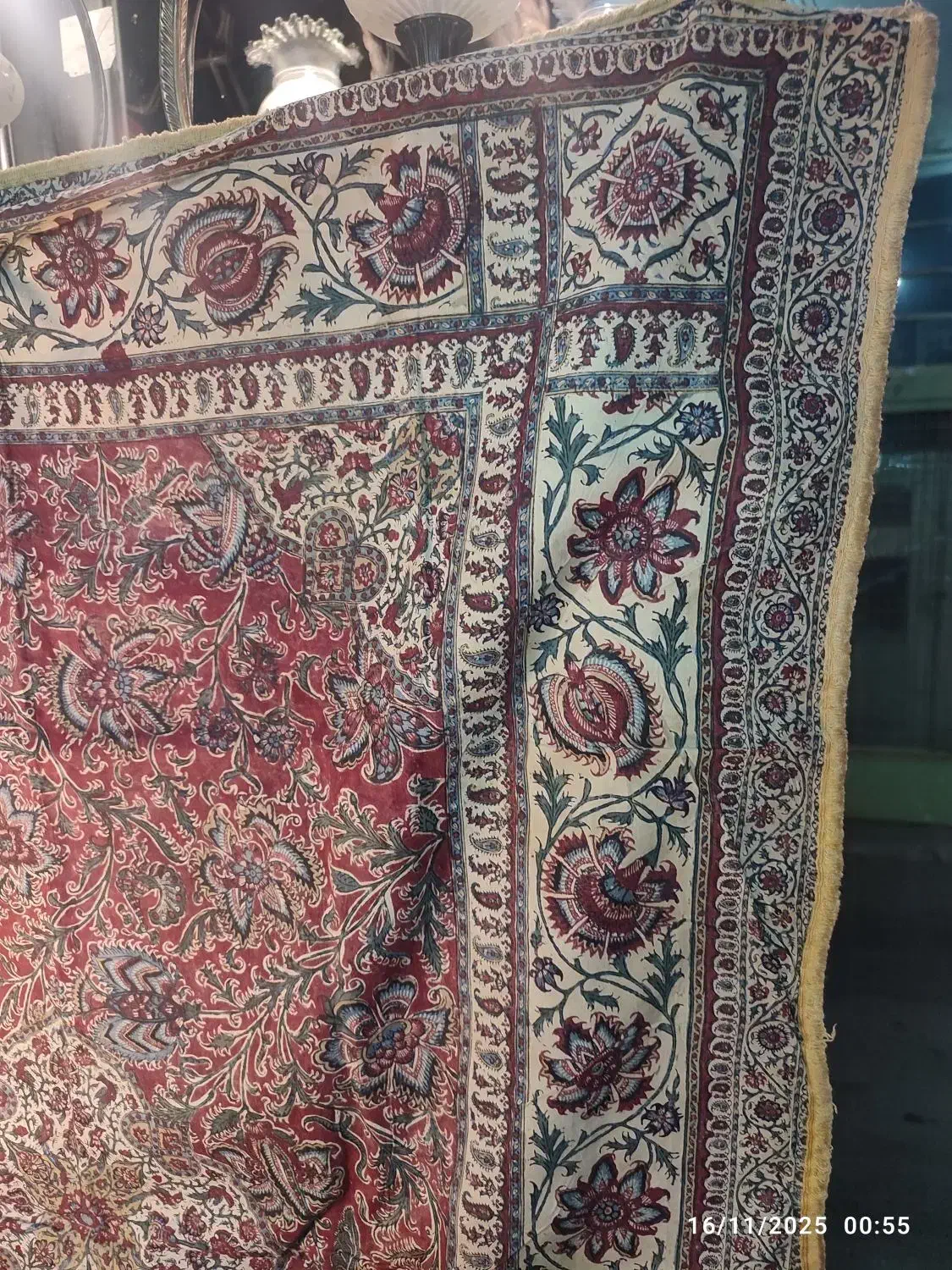 2عدد پارچه قلمکار عتیقه قاجاری ارسال ازاصفهان|کلکسیون اشیاء عتیقه|تهران, امام حسین|دیوار