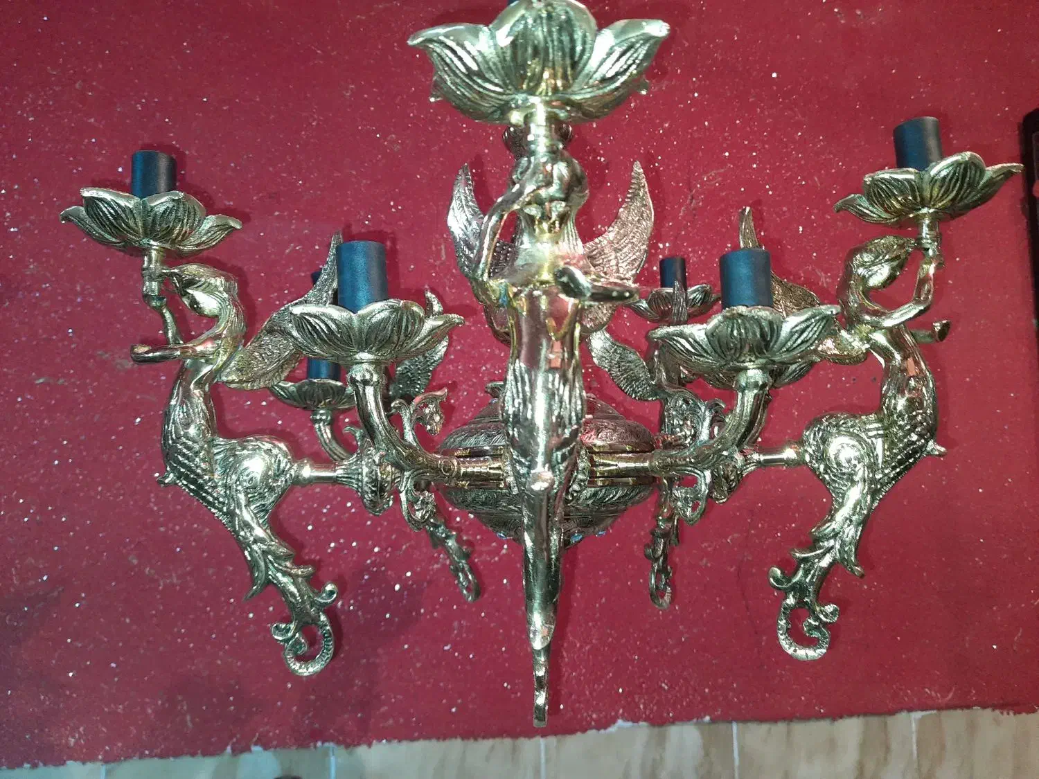 لوستر فرشته|لوستر و چراغ آویز|ری, بازار آهن|دیوار