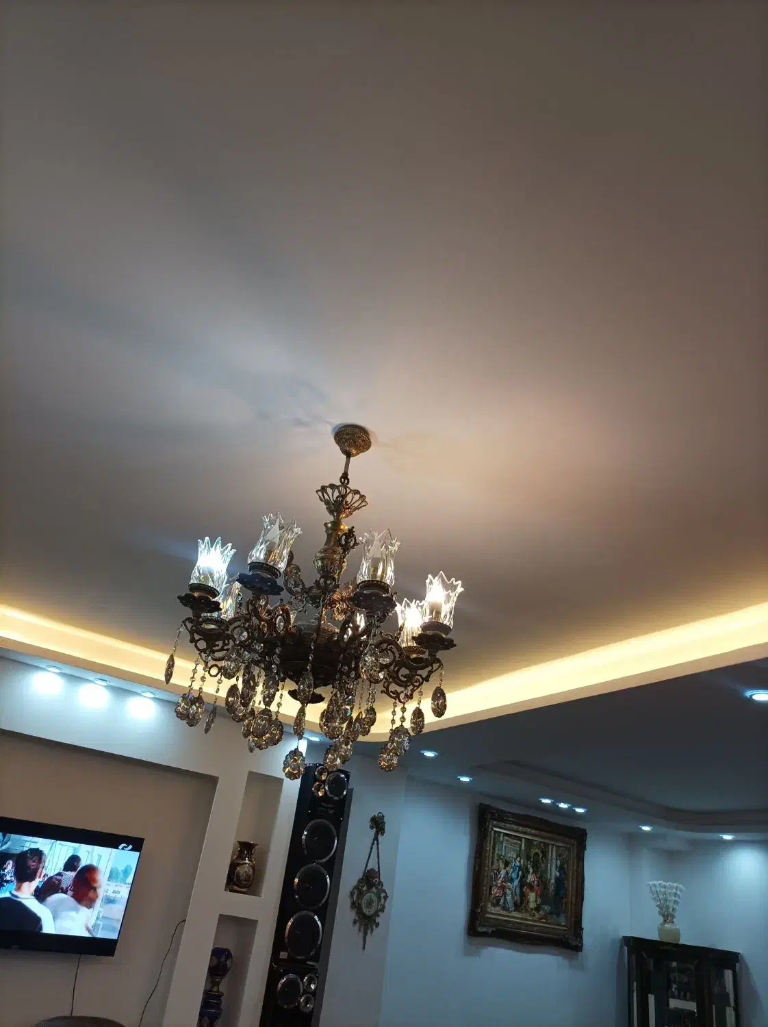 لوستر برنز|لوستر و چراغ آویز|اردبیل, |دیوار