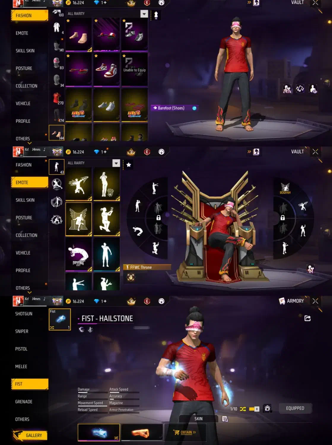 اکانت فری فایر فوول|کنسول، بازی ویدئویی و آنلاین|ایذه, |دیوار