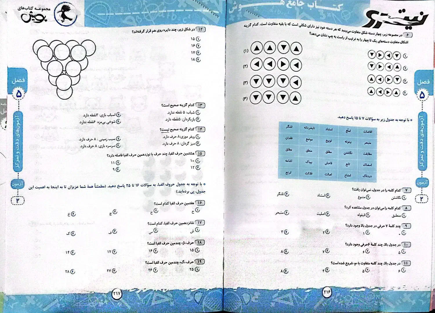 کتاب تست تیزهوشان ششم به هفتم|کتاب و مجله آموزشی|زنجان, |دیوار