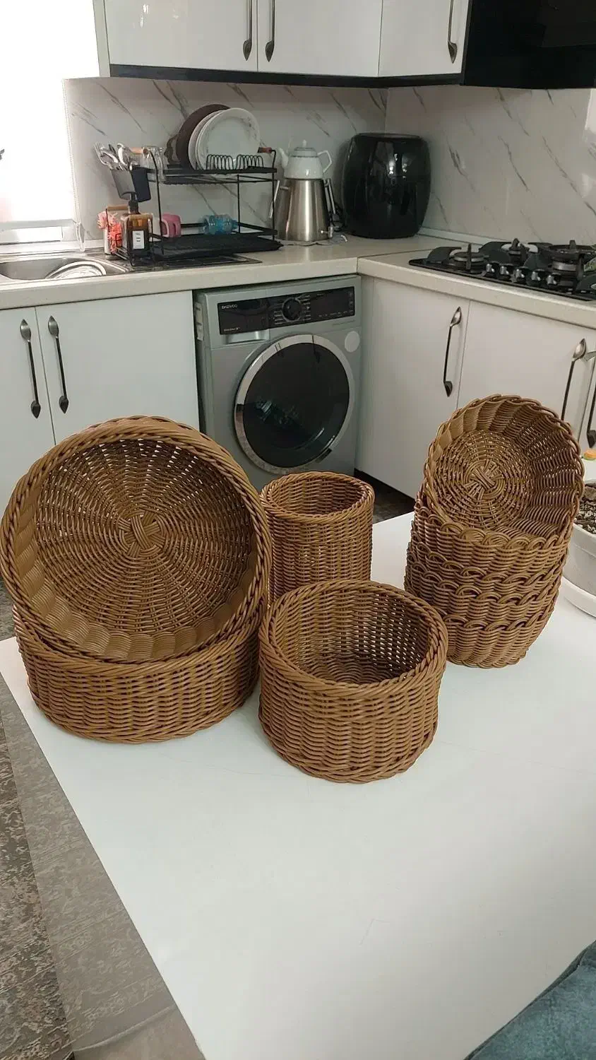 سبد حصیری|صنایع دستی و سایر لوازم تزئینی|تهران, دولتخواه شمالی|دیوار