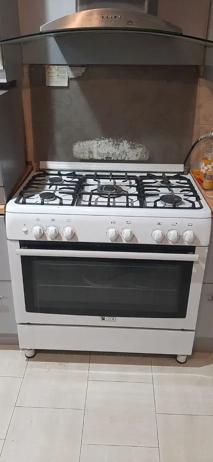 گاز ۵ شعله با فر . مارک scar ترکیه و جوجه گردان|اجاق گاز و لوازم برقی پخت‌وپز|مشهد, هفت تیر (حافظ)|دیوار