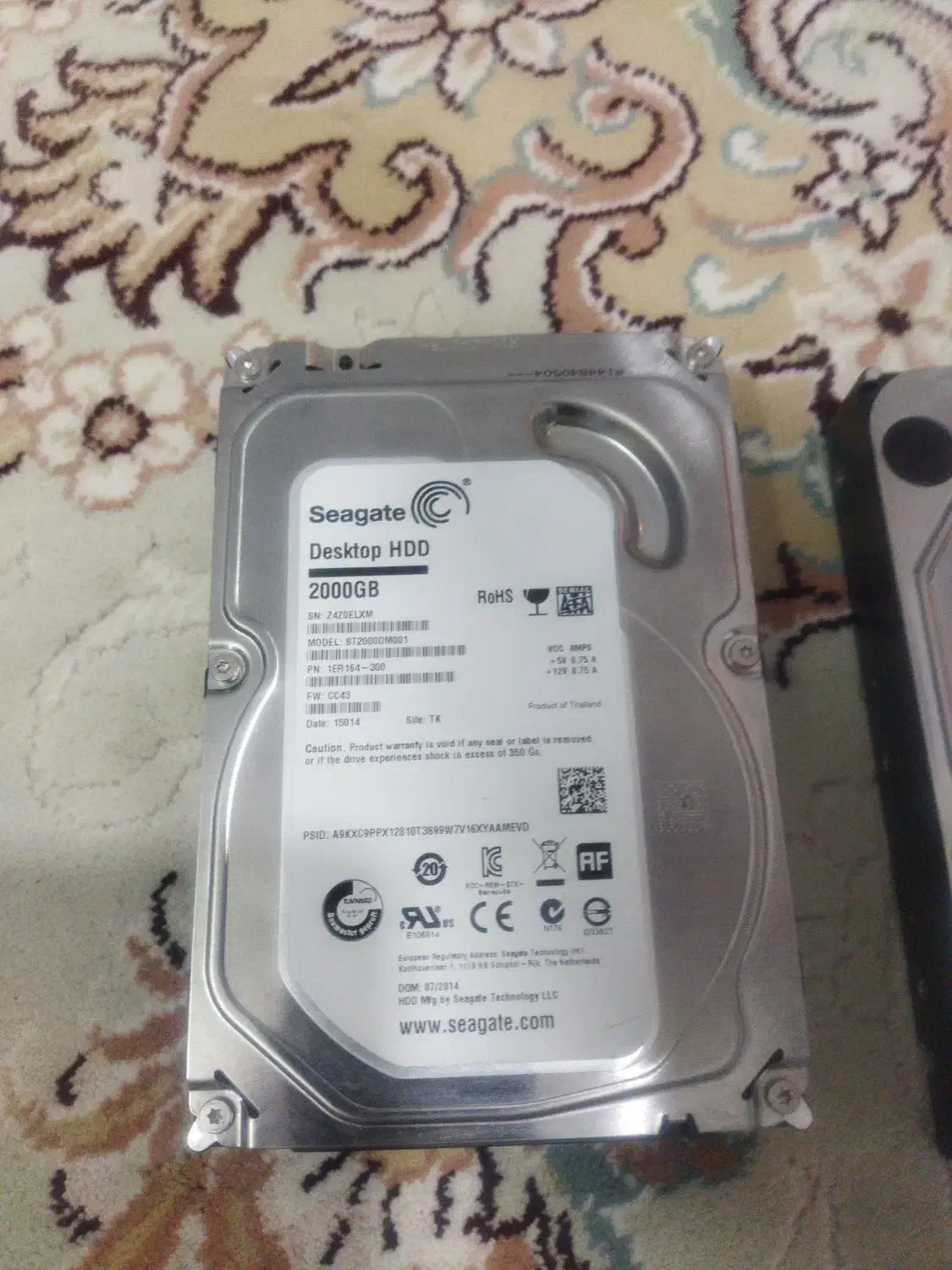 هارد اینترنال 2 ترا بایت|قطعات و لوازم جانبی رایانه|شاهرود, |دیوار