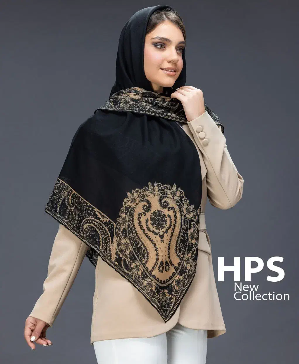 روسری کرپ حریر دست دوز|لباس|سمنان, |دیوار