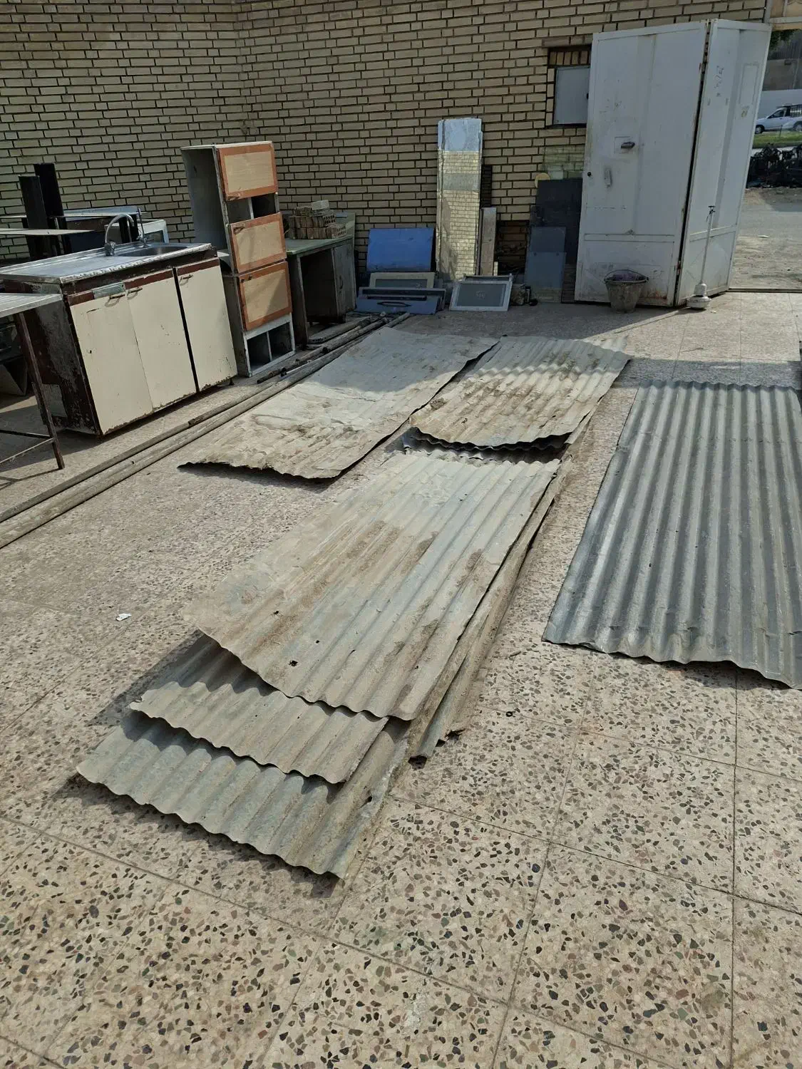 مقداری پلیت ورق لوله برا سایبان کپر|مصالح و تجهیزات ساختمان|بهبهان, |دیوار