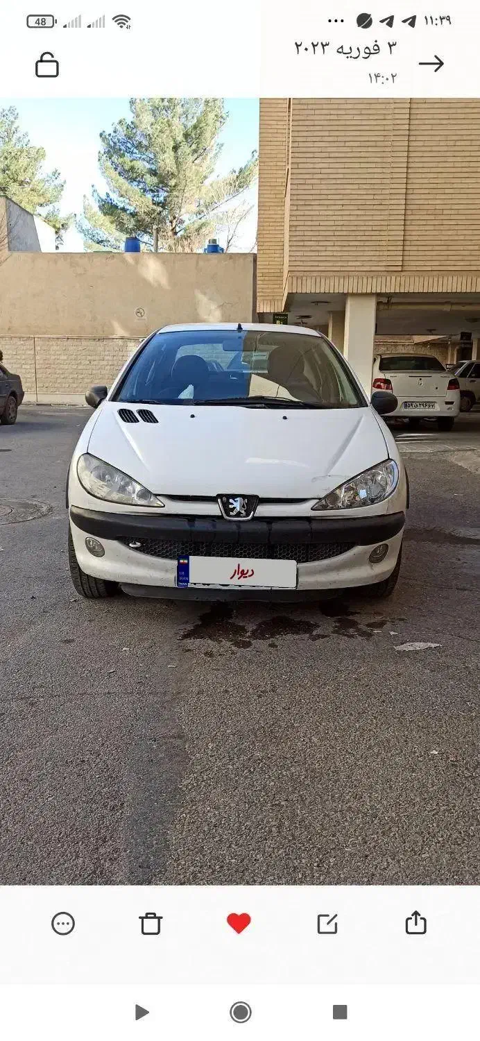 پژو ۲۰۶ v20|خودرو سواری و وانت|شاهینشهر, طالقانی|دیوار