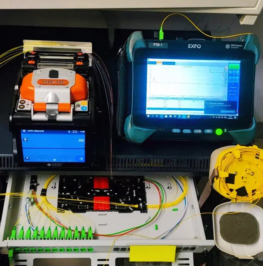 فیوژن فیبر نوری ، تست فلوک|مودم و تجهیزات شبکه|تهران, جنت‌آباد شمالی|دیوار