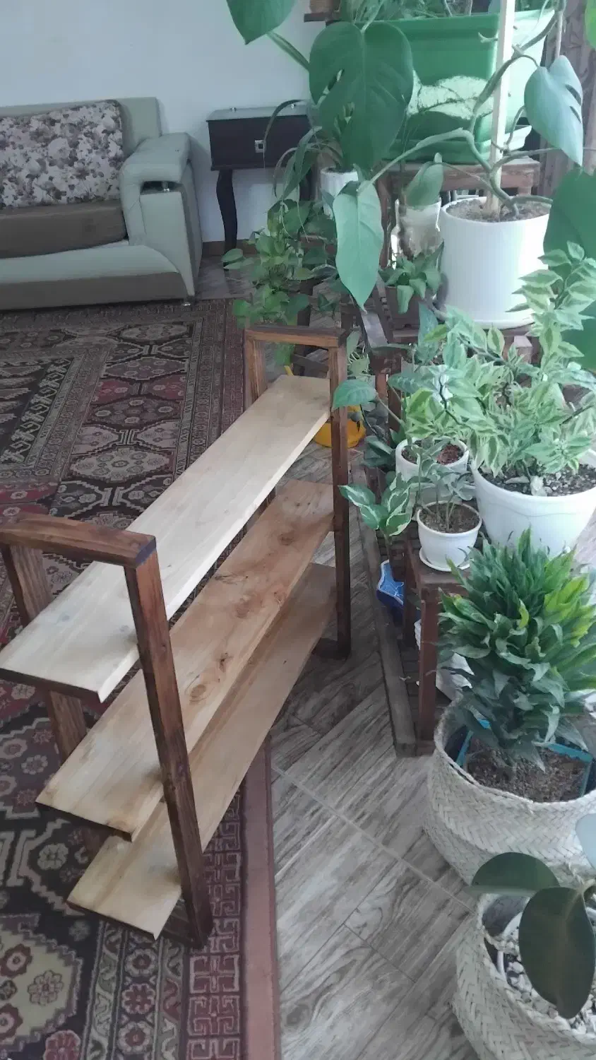 شلف چوبی|کتابخانه، شلف، قفسههای دیواری|نیشابور, شهرک ولیعصر|دیوار