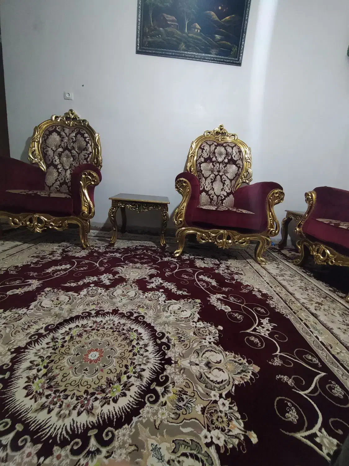 سه عدد فرش دوازده متری|فرش|صحنه, |دیوار