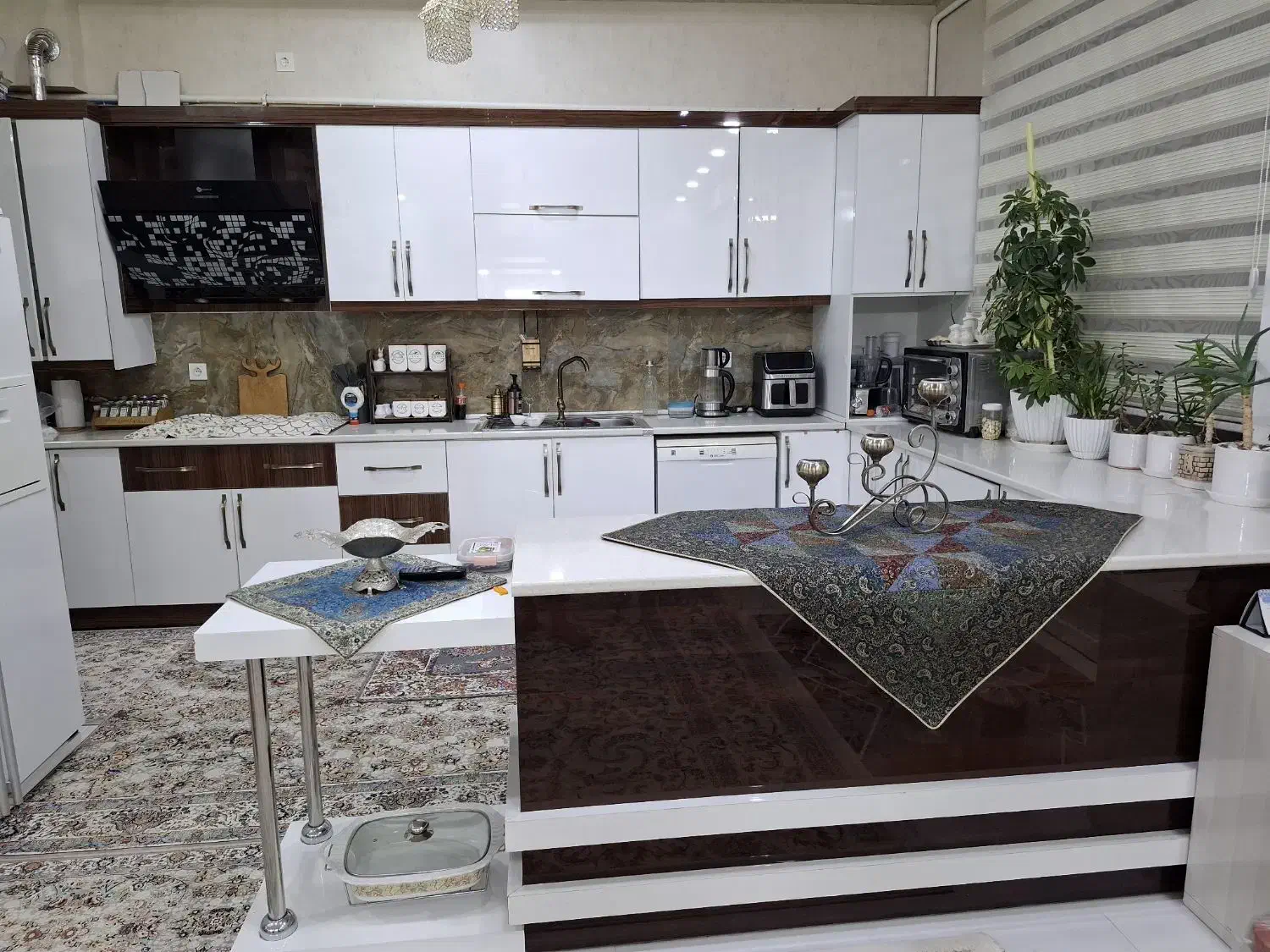 کابینت ام دی اف هایگلاس براق|آبچکان و نظمدهنده ظروف|کاشمر, |دیوار