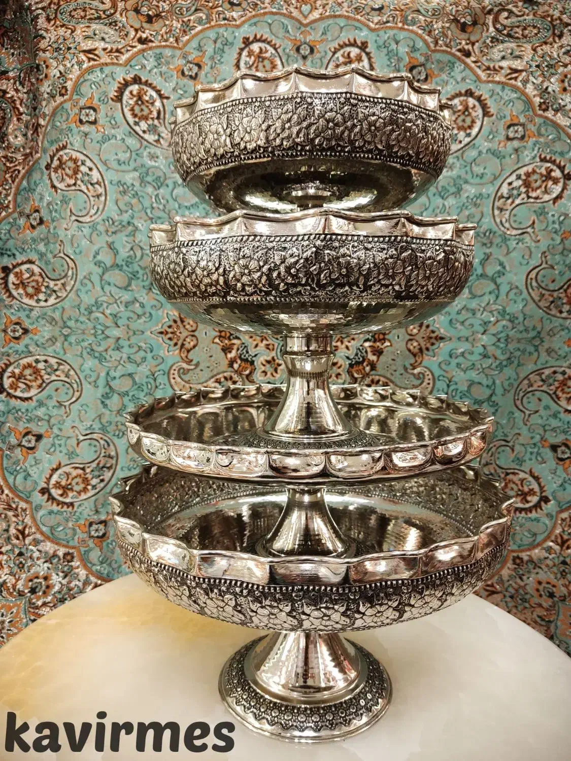 ست کروم/مسی/تخفیف یلدایی /تولیدی کویر مس|ظروف سرو و پذیرایی|یزد, |دیوار