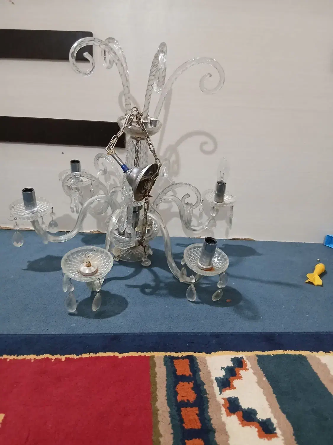 لوستر ۵شاخه|لوستر و چراغ آویز|اهواز, معین زاده|دیوار