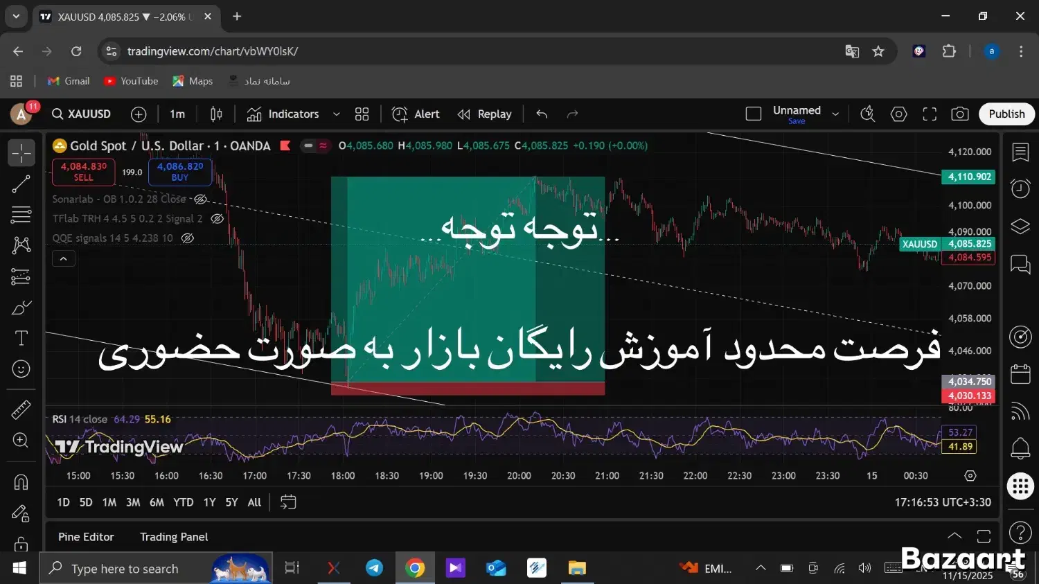 آموزش رایگان ترید به صورت حضوری|خدمات آموزشی|مشهد, کوثر|دیوار