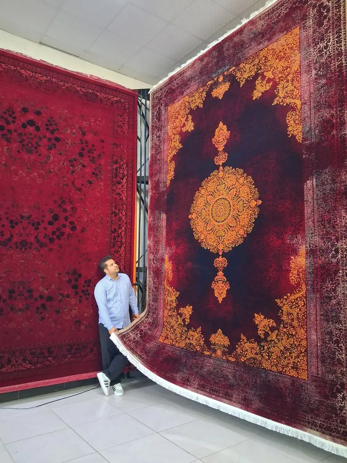 دیبا لاکی۷۰۰شانه ضخیم سنگین وزن اصل اکرولیک|فرش|بوشهر, |دیوار