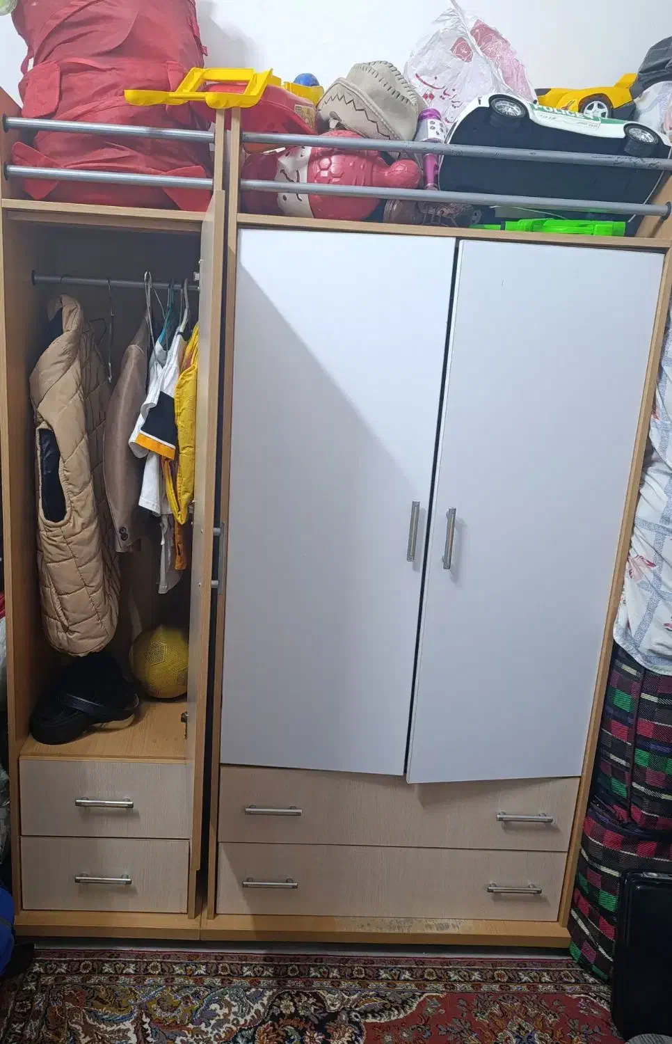 کمد لباسی|جاکفشی، کمد، دراور|کرمان, |دیوار