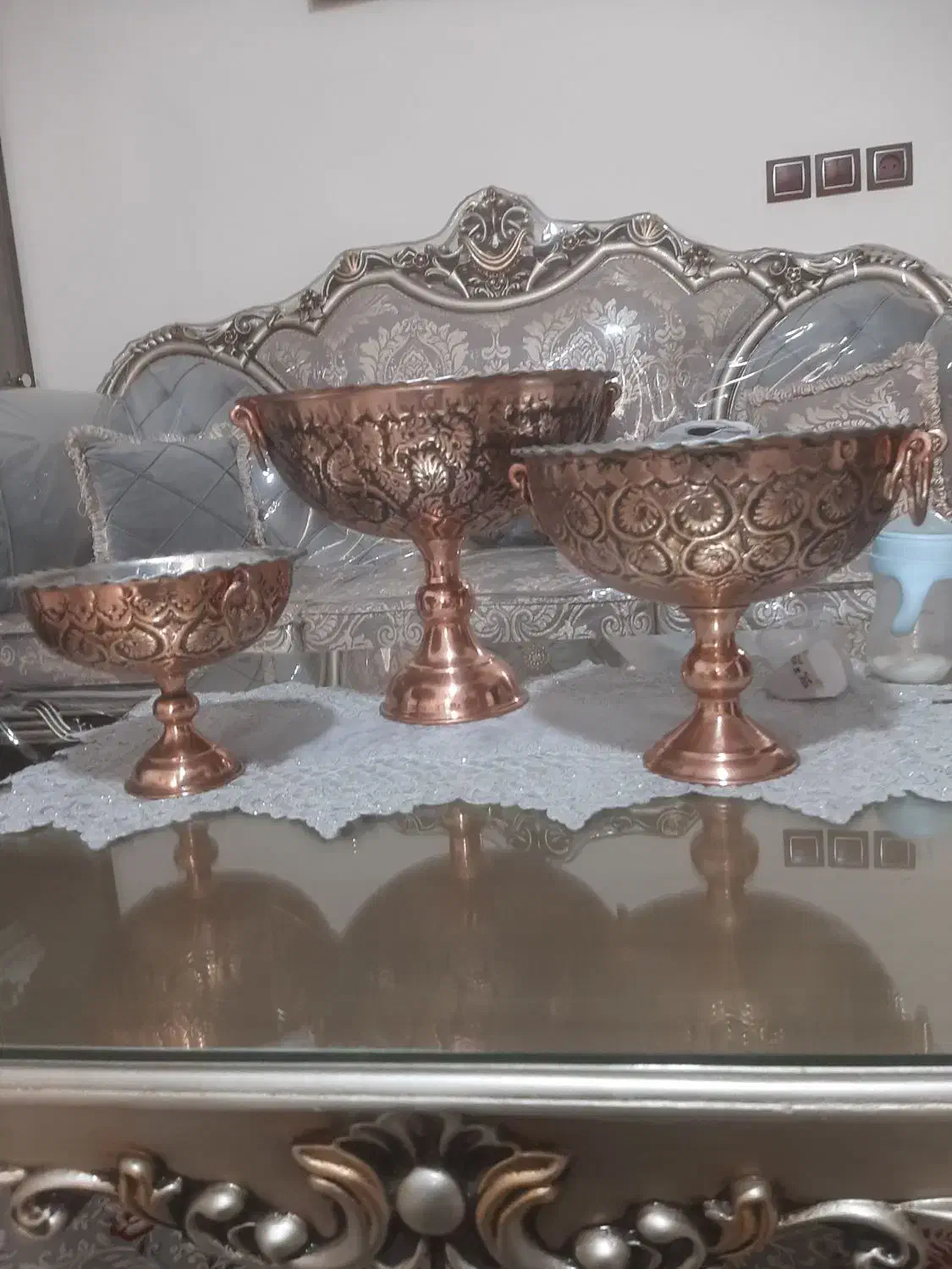 جام مسی پذیرایی|صنایع دستی و سایر لوازم تزئینی|برخوار, |دیوار