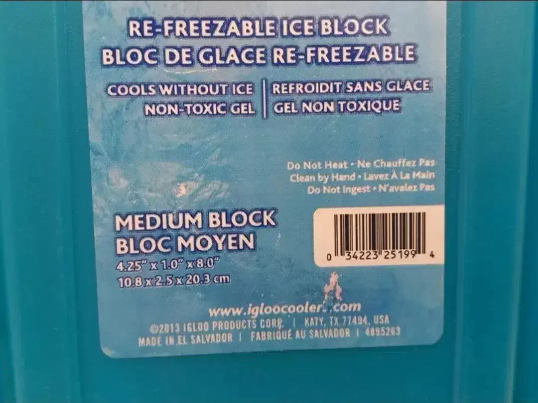 چهار عدد یخ خشک یا ژل سرد ایگلو Igloo اورجینال USA|ظروف نگهدارنده، پلاستیکی، یک‌بارمصرف|تهران, منیریه|دیوار