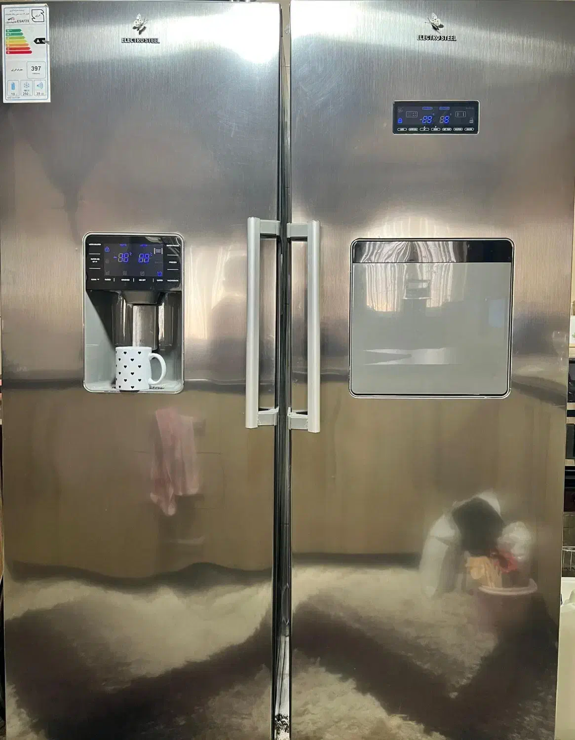 فروش یخچال دوقلو الکترو استیل|یخچال و فریزر|یزد, |دیوار