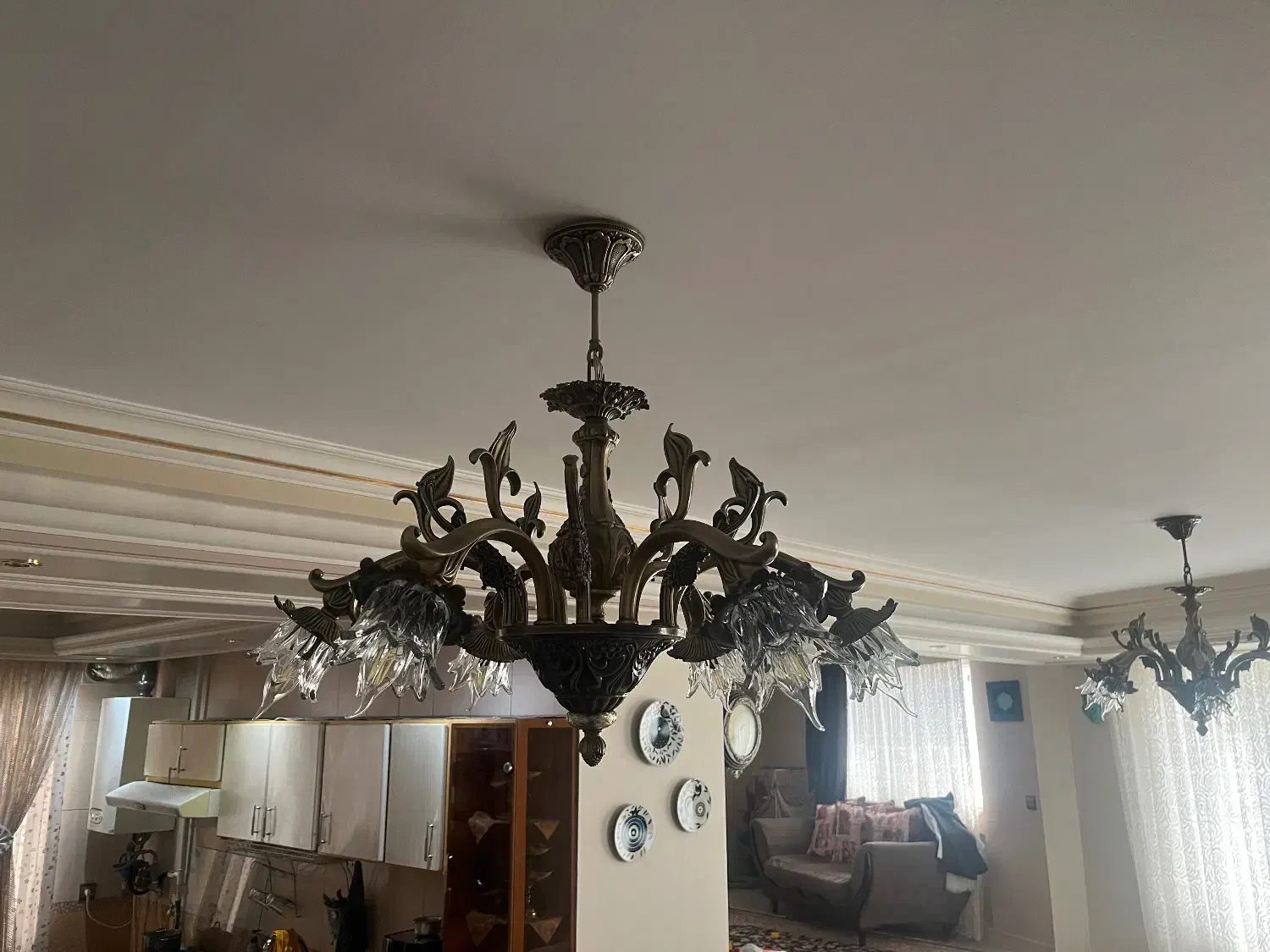 لوستر|لوستر و چراغ آویز|اراک, |دیوار