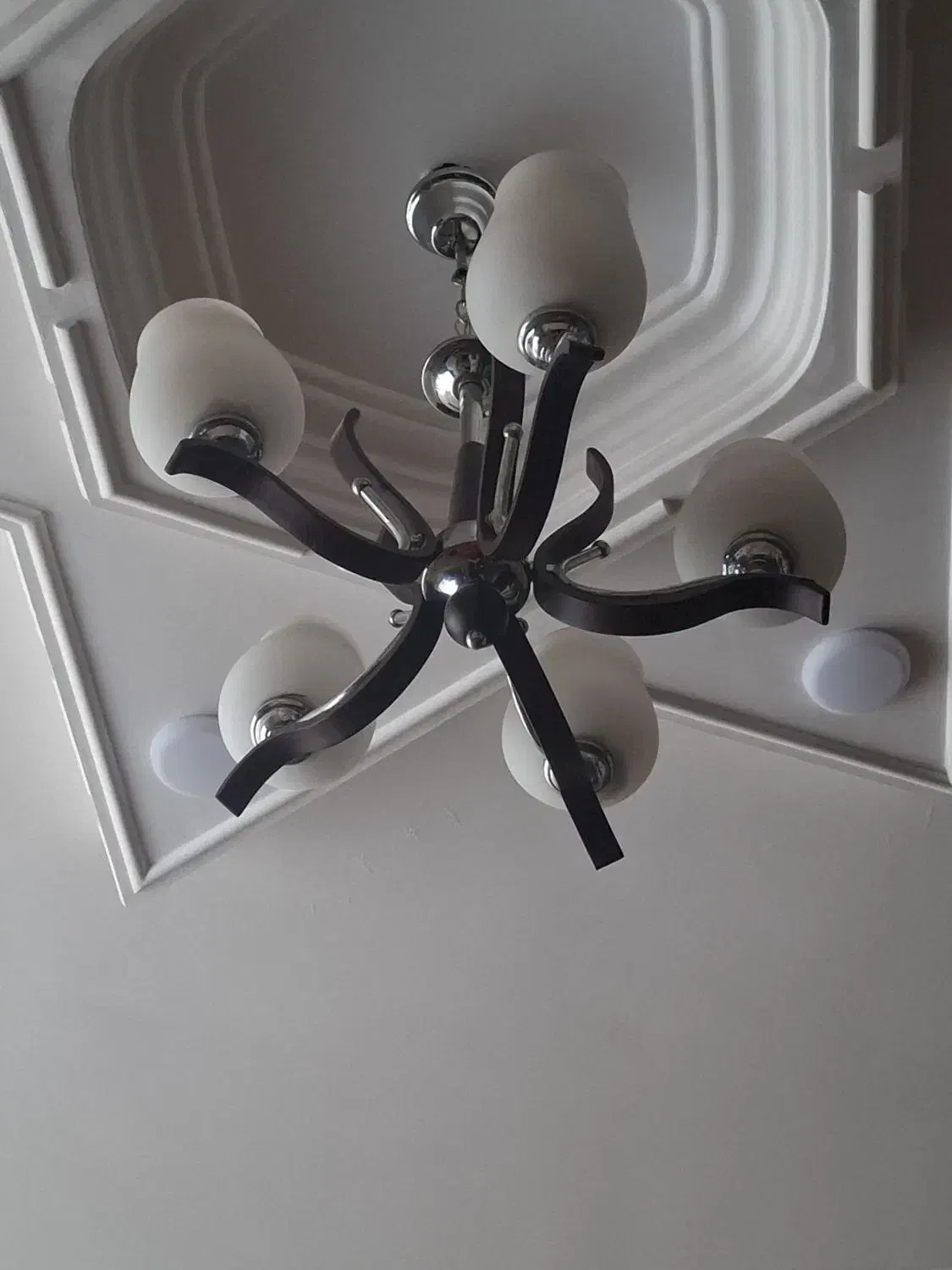 لوستر ۵ شاخه|لوستر و چراغ آویز|علی‌آباد کتول, |دیوار