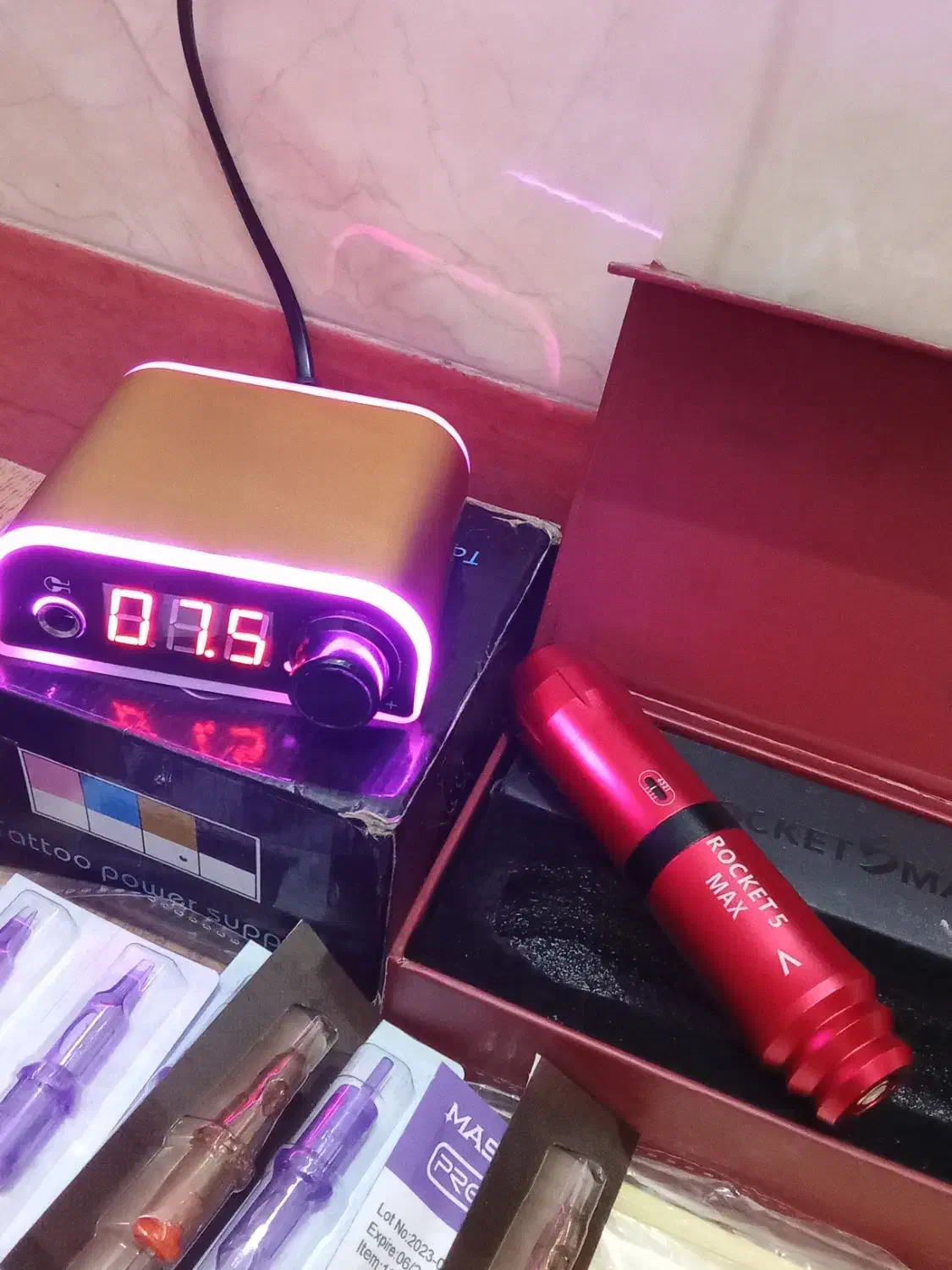 دستگاه تتو همراه لوازم|آرایشی، بهداشتی، درمانی|قائمشهر, |دیوار