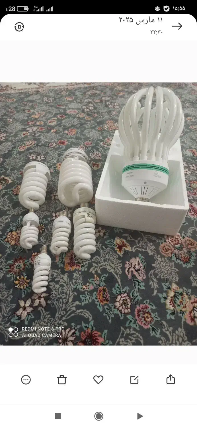 لامپ کم مصرف|لامپ و چراغ|بانه, |دیوار