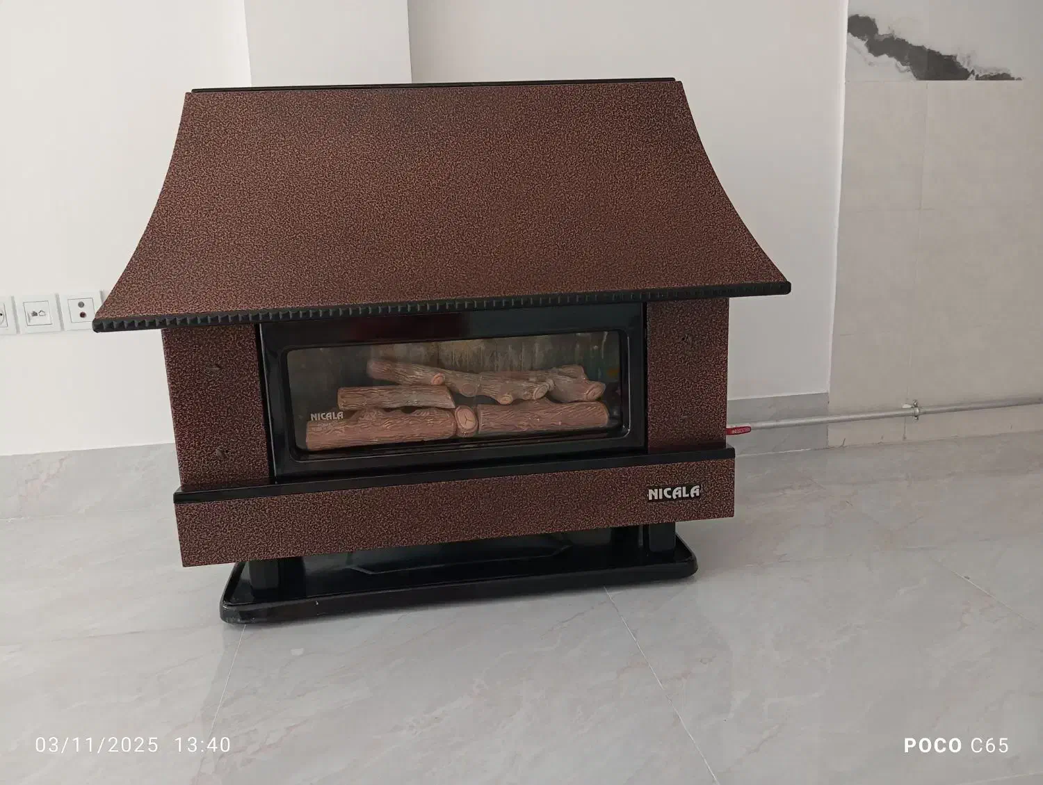 بخاری گازی نیک کالا  شومینه|بخاری، هیتر، شومینه|شاهین دژ, |دیوار