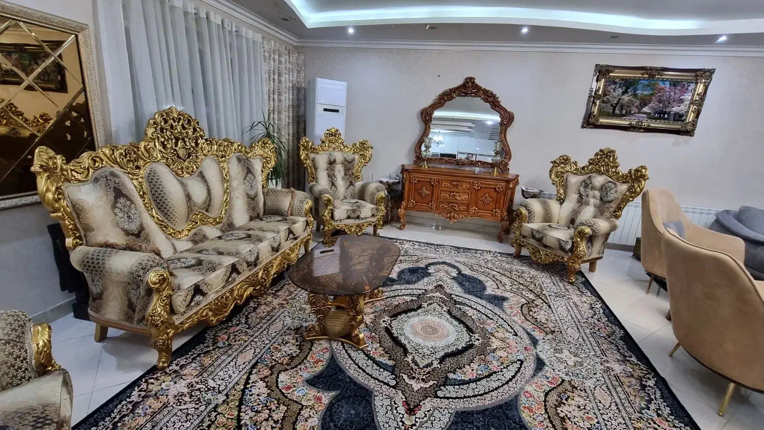 مبل ۸نفره استیل|مبلمان خانگی و میز عسلی|سنگر, |دیوار