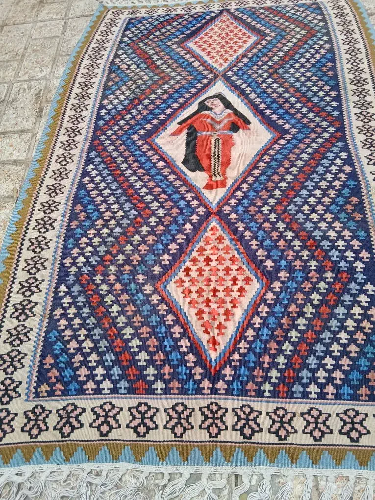 گلیم فرش دستباف عتیقه|گلیم، جاجیم، گبه|تهران, شهران شمالی|دیوار