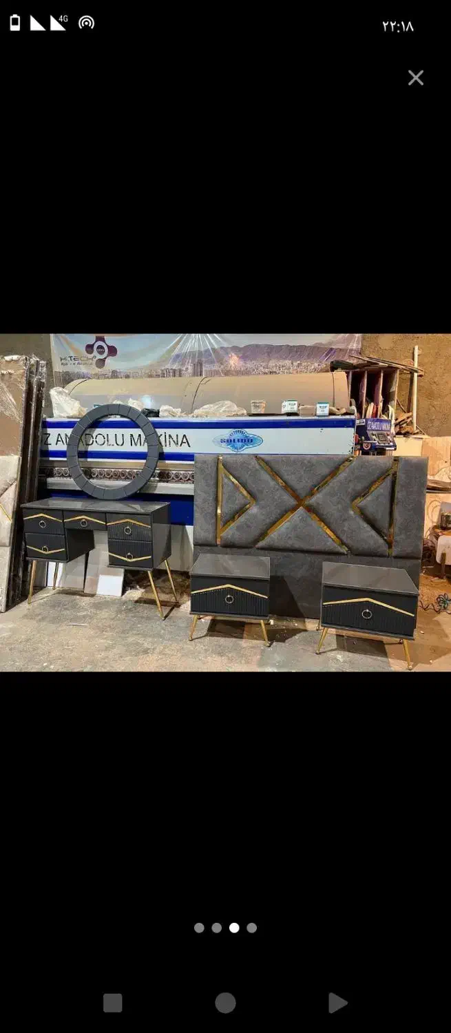 سرویس خواب تمام پارچه پاچلاقی|تخت و سرویس خواب|تبریز, |دیوار