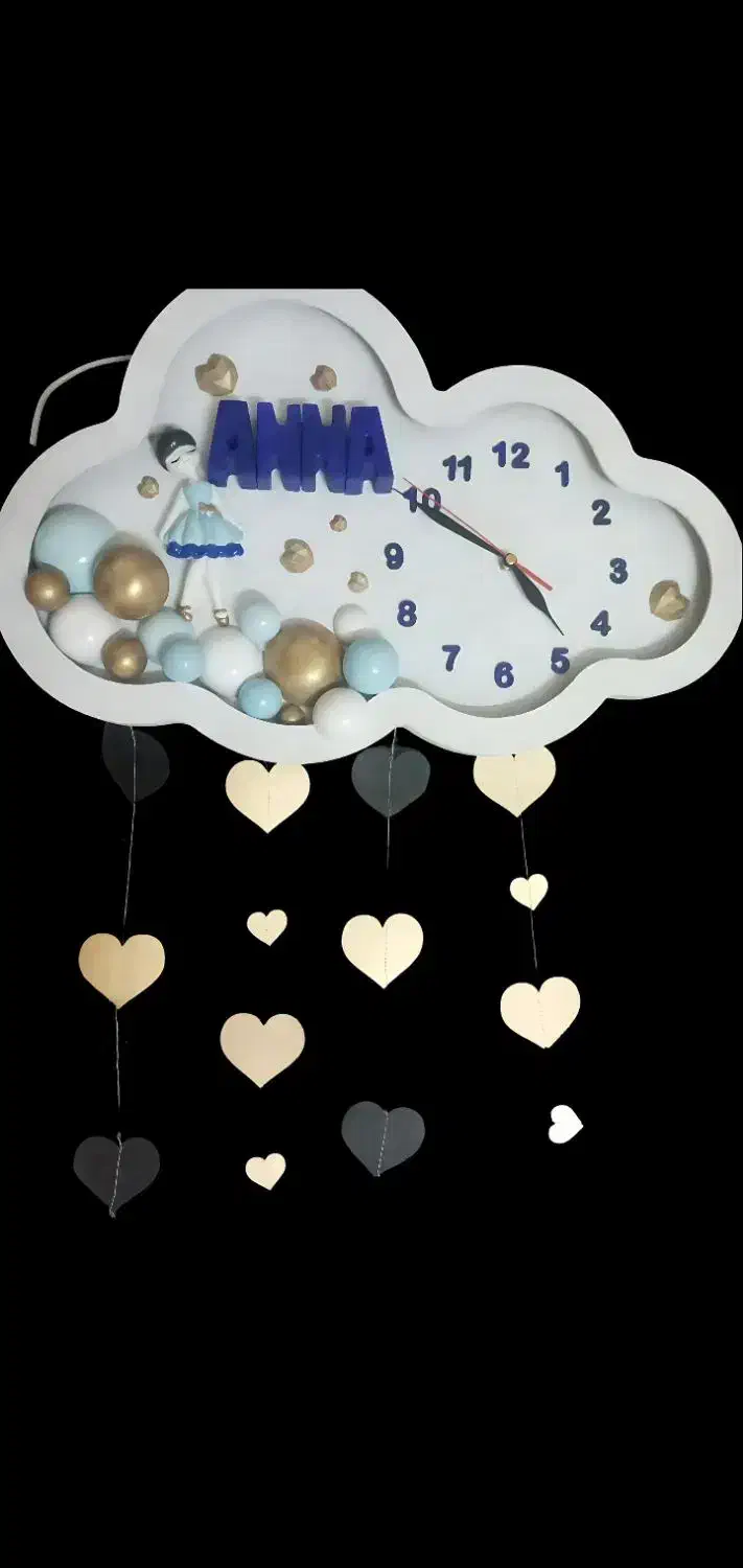 ساعت و تابلو شب خواب کودک|ساعت دیواری و تزئینی|اصفهان, همت‌آباد|دیوار