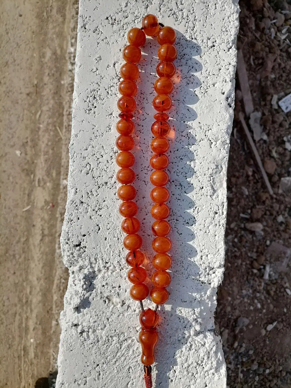 تسبیح کهربا کهنه|کلکسیون اشیاء عتیقه|کرمانشاه, |دیوار