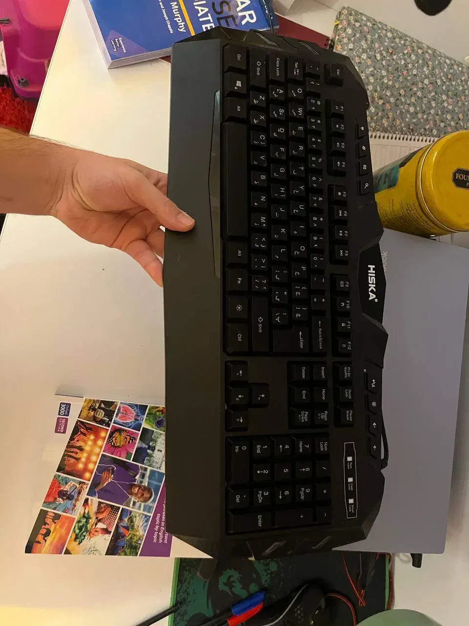 کیبورد RGB سوییج مکانیکال سیمی Hisk-A|قطعات و لوازم جانبی رایانه|تهران, المهدی|دیوار