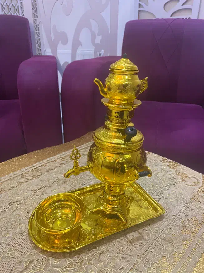 فروش دکوری سماور زینتی با قوری|صنایع دستی و سایر لوازم تزئینی|تبریز, |دیوار