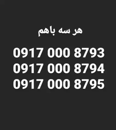 0917-000-8793|سیم‌کارت|شیراز, وحدت|دیوار