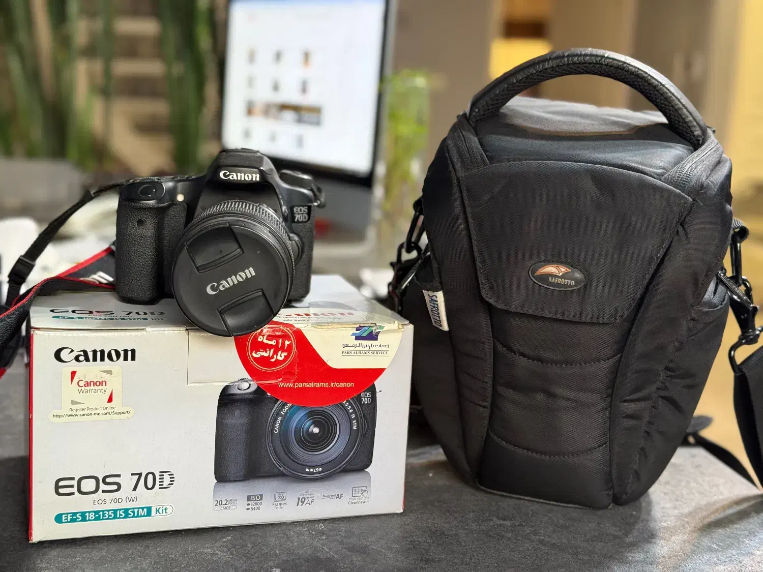 دوربین Canon 70D با پک کامل اورجینال|دوربین عکاسی و فیلمبرداری|تهران, دزاشیب|دیوار