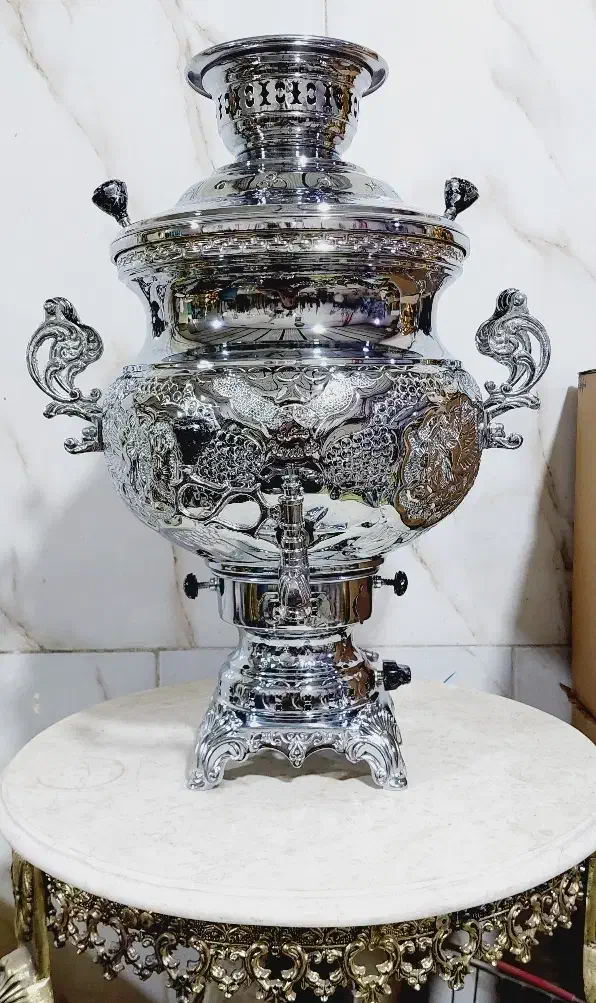 سماور ۱۵لیتری/سماورگازی/سماور ورق ضخیم/لوازم خانگی|قوری، کتری، قهوه‌ساز دستی|مشهد, همت آباد|دیوار