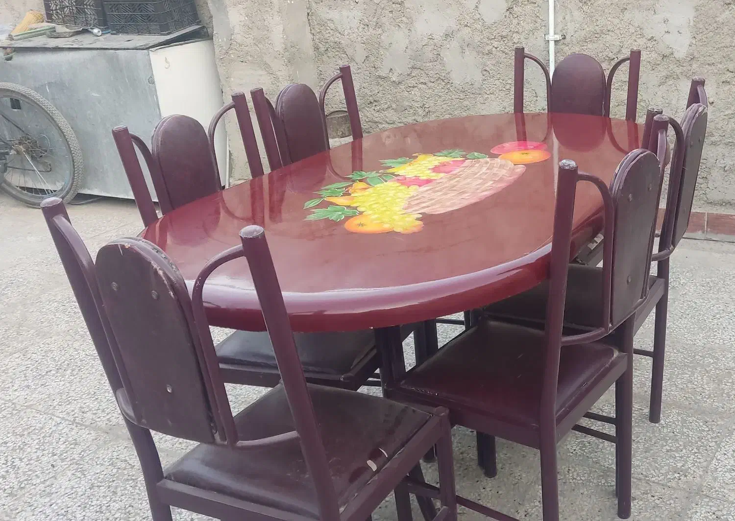 میز نهارخوری|میز و صندلی غذاخوری|زابل, |دیوار