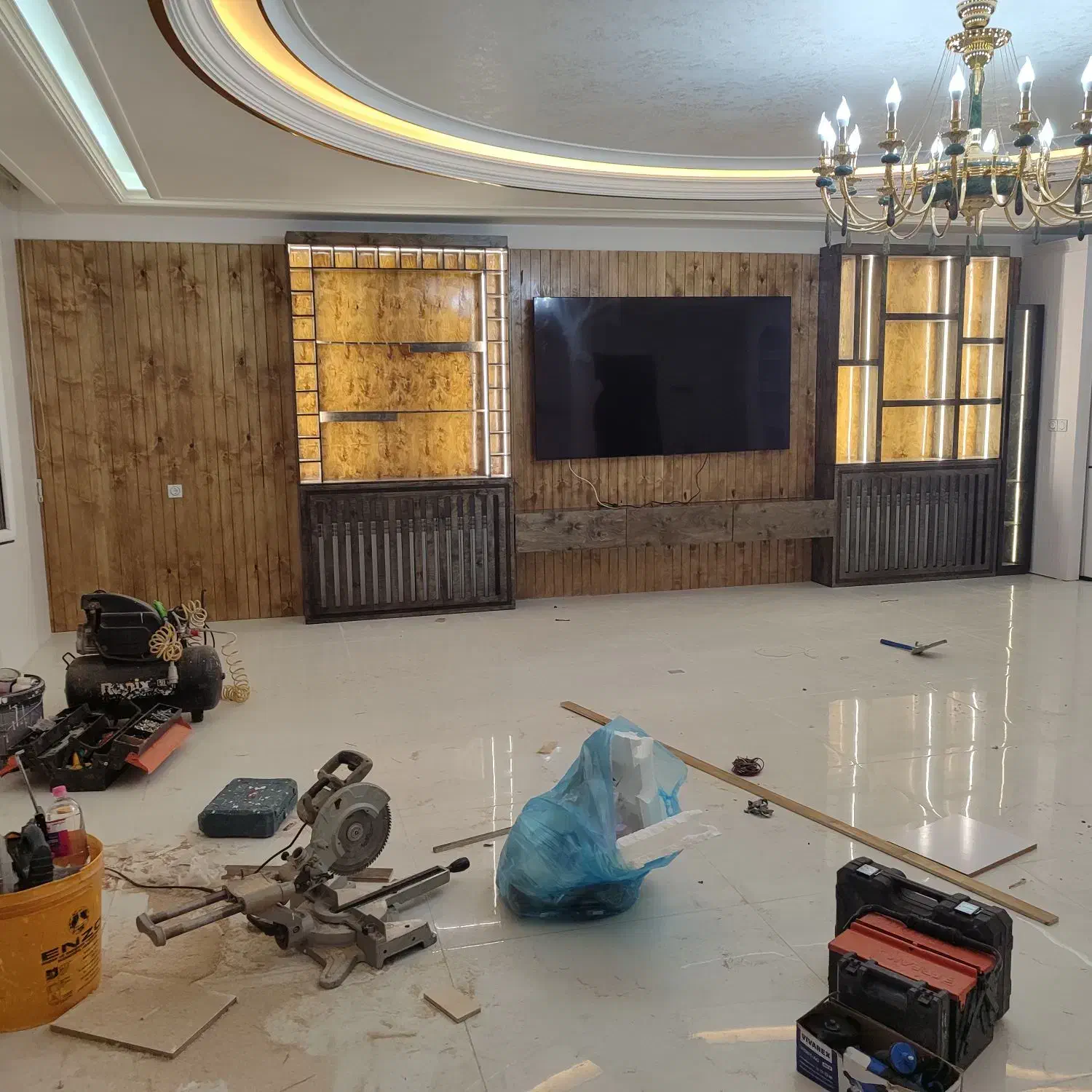 کابینت کمددیواری تی وی وال کلیه کارهای چوبی نجاری|صنایع دستی و سایر لوازم تزئینی|همدان, |دیوار