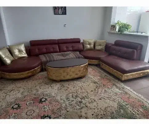 مبل یو چرم|مبلمان خانگی و میز عسلی|کرج, اصفهانیها|دیوار