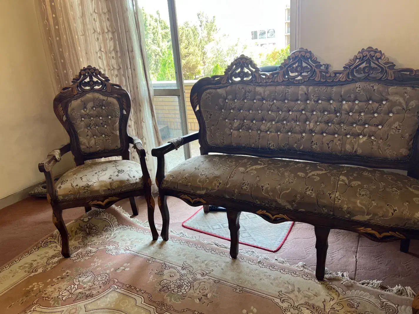 مبل سلطنتی|مبلمان خانگی و میز عسلی|یزد, |دیوار