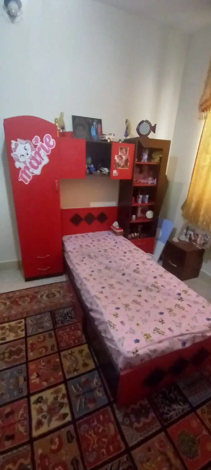 کمد و تخت نوجوان|تخت و سرویس خواب|خرم‌آباد, |دیوار