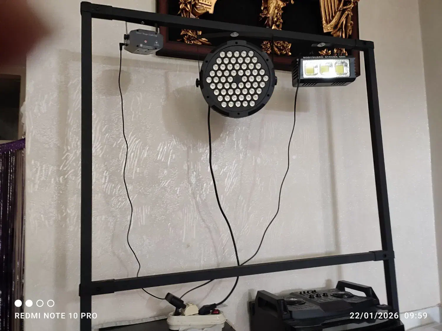 ست رقص نور و دود زا و لیزر با استند|آلات موسیقی|نظرآباد, نظرآباد|دیوار